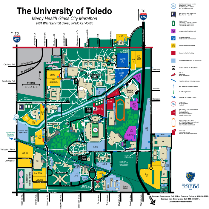 University Of Toledo Campus Map