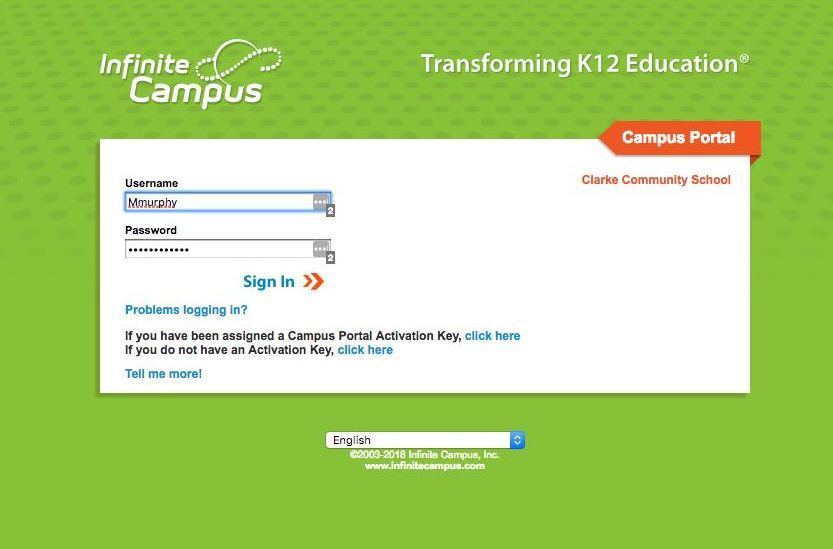 Campus infinite student portal parent